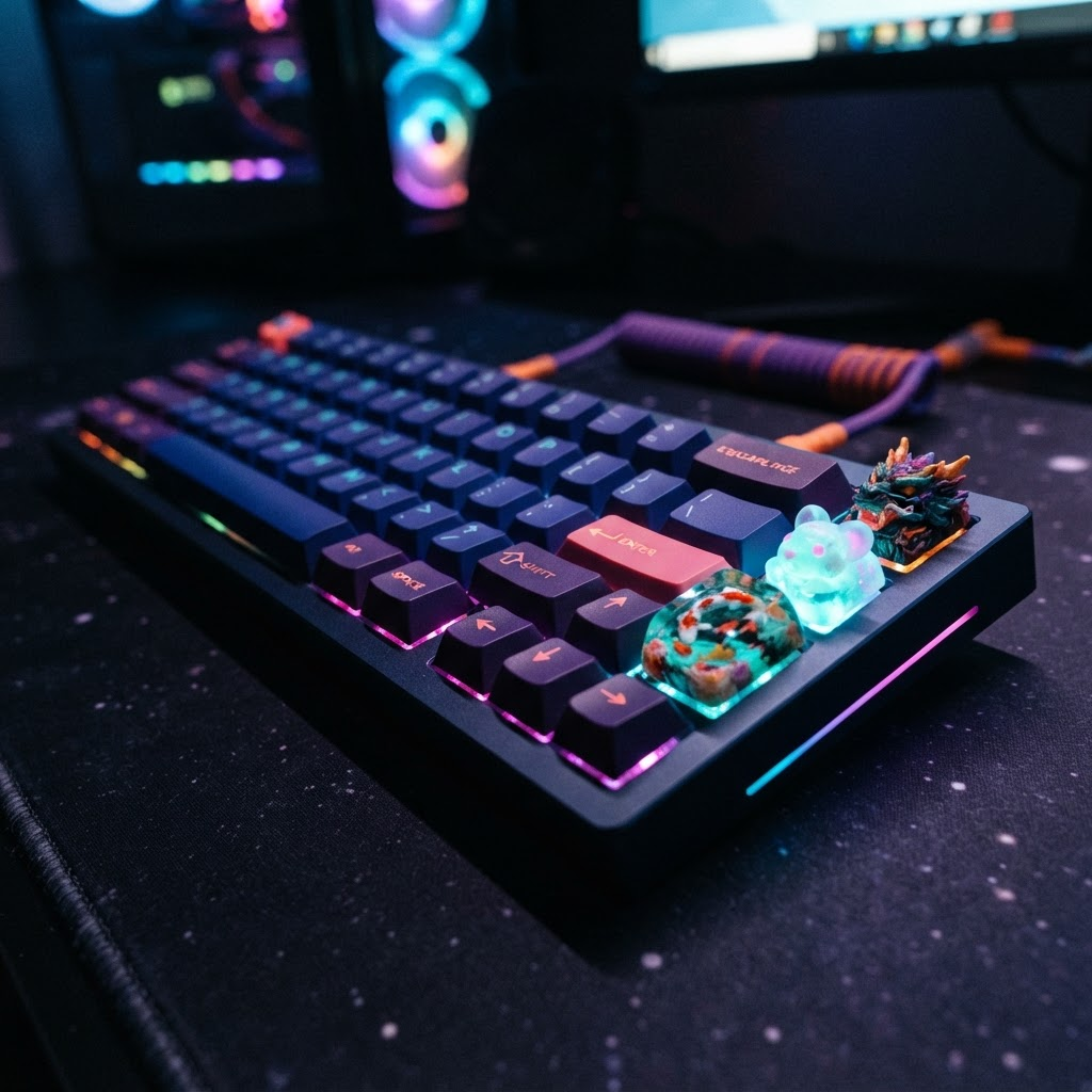 Custom mechanical keyboard with RGB